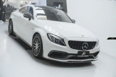 画像2: BENZ メルセデス・ベンツ C-Class C205 クーペ C63専用 ED1 アンダー リップスポイラー 本物Drycarbon ドライカーボン (2)