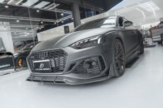 画像7: AUDI RS5 SportBack スポーツバック B9.5 フロント リップスポイラー 本物DryCarbon ドライカーボン (7)