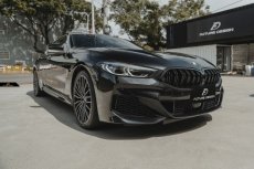 画像5: BMW 8シリーズ G14 G15 G16 前期フロント用 M8ルック 艶ありブラック キドニーグリル センターグリル (5)