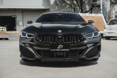 画像4: BMW 8シリーズ G14 G15 G16 前期フロント用 M8ルック 艶ありブラック キドニーグリル センターグリル (4)