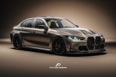 画像3: BMW 3シリーズ G80 M3 フロント用 リップスポイラー 本物DryCarbon ドライカーボン (3)