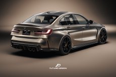 画像3: BMW 3シリーズ G80 M3 リア用 ディフューザー スプリッター 本物DryCarbon ドライカーボン (3)