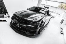 画像3: BENZ メルセデス・ベンツ C-Class W204 S204 後期車 C63専用 フロントバンパー用リップスポイラー 本物DryCarbon ドライカーボン (3)