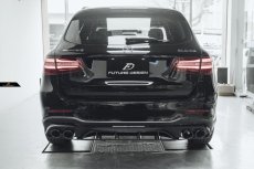 画像1: BENZ メルセデス・ベンツ GLC-Class 後期車 W253 SUV AMGバンパー用 改造 GLC43仕様 リアディフューザー マフラーカッター　 (1)