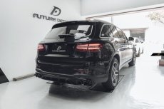 画像2: BENZ メルセデス・ベンツ GLC-Class 後期車 W253 SUV AMGバンパー用 改造 GLC43仕様 リアディフューザー マフラーカッター　 (2)