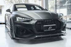 画像5: AUDI RS5 SportBack スポーツバック フロント グリルスプリッター 本物DryCarbon ドライカーボン (5)