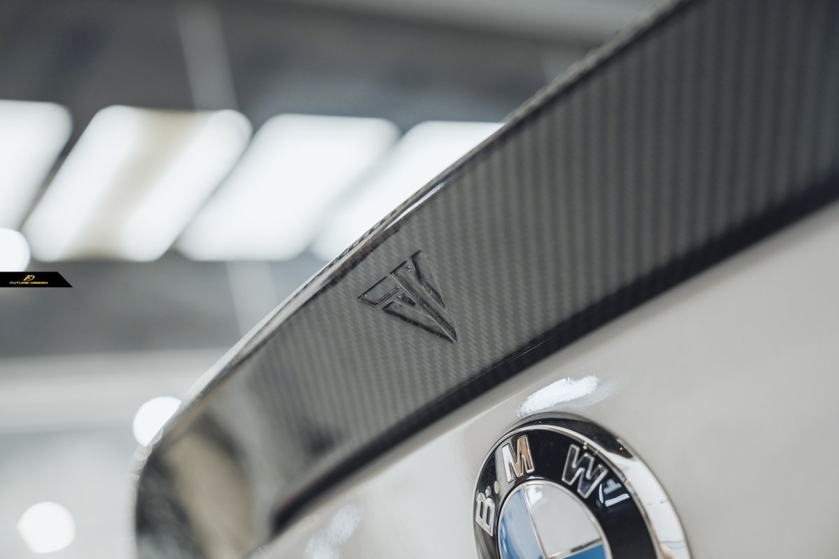 画像2: BMW 4シリーズ G82 M4 トランク用 リアスポイラー 本物DryCarbon ドライカーボン (2)