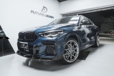 画像3: BMW Xシリーズ X6 G06 前期 Mスポーツ フロントバンパー用リップスポイラー 本物DryCarbon ドライカーボン (3)