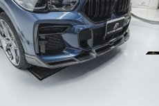画像2: BMW Xシリーズ X6 G06 前期 Mスポーツ フロントバンパー用リップスポイラー 本物DryCarbon ドライカーボン (2)