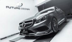 画像4: BENZ メルセデスベンツ E-Class W212 後期車 サイドスカート スポイラー 本物Drycarbon ドライカーボン (4)