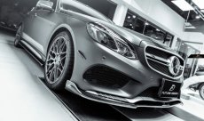 画像2: BENZ メルセデスベンツ E-Class W212 後期車 サイドスカート スポイラー 本物Drycarbon ドライカーボン (2)