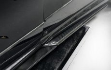 画像2: BENZ メルセデスベンツ E-Class W212 前期車 サイドスカート スポイラー 本物Drycarbon ドライカーボン (2)