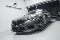 画像9: BMW 5シリーズ F90 M5 後期車 フロント バンパー用 リップ スポイラー DryCarbon 本物ドライカーボン (9)