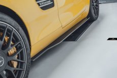 画像11: BENZ メルセデス・ベンツ GT AMG C190 サイドステップ スカート GTS 本物DryCarbon ドライカーボン (11)