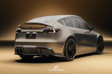 画像13: TESLA テスラ MODEL モデル Y トランク用 リアスポイラー 本物Drycarbon ドライカーボン (13)