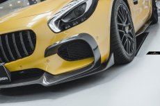 画像16: BENZ メルセデス・ベンツ C190 AMG GT GT S フロント用リップスポイラー 本物Dry Carbon ドライカーボン (16)