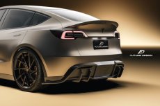 画像5: TESLA テスラ MODEL モデル Y リアバンパー用 ディフューザー 本物Drycarbon ドライカーボン (5)