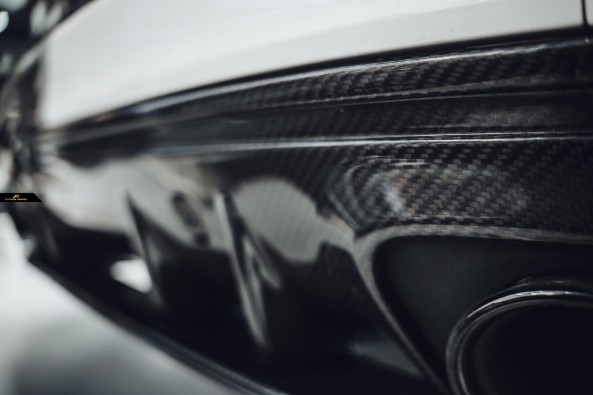 画像15: BENZ メルセデス・ベンツ Cクラス W205 セダン S205 ワゴン C63用 改造型ED1仕様 ディフューザー 本物DryCarbon ドライカーボン  (15)