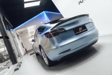 画像7: TESLA テスラ MODEL モデル 3 トランク用 リアスポイラー 本物Drycarbon ドライカーボン (7)