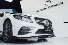 画像20: BENZ メルセデス・ベンツ C-Class W205 C205 S205 後期車専用 フロント リップスポイラー 本物Drycarbon ドライカーボン (20)