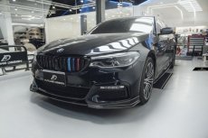 画像10: BMW 5シリーズ G30 セダン G31 ツーリング Mスポーツ フロント用リップスポイラー 本物DryCarbon ドライカーボン (10)