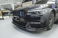 画像11: BMW 5シリーズ G30 セダン G31 ツーリング Mスポーツ フロント用リップスポイラー 本物DryCarbon ドライカーボン (11)