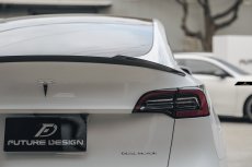 画像17: TESLA テスラ MODEL モデル Y トランク用 リアスポイラー 本物Drycarbon ドライカーボン (17)