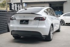 画像15: TESLA テスラ MODEL モデル Y トランク用 リアスポイラー 本物Drycarbon ドライカーボン (15)