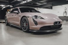 画像11: Porsche ポルシェ Taycan タイカン フロント エアーベントカバー ガーニッシュ 本物Drycarbon ドライカーボン (11)