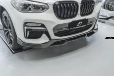 画像5: BMW Xシリーズ X4 G02 前期車 Mスポーツ フロントバンパー用リップスポイラー 本物DryCarbon ドライカーボン (5)