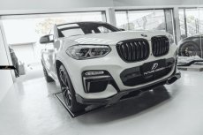 画像4: BMW Xシリーズ X4 G02 前期車 Mスポーツ フロントバンパー用リップスポイラー 本物DryCarbon ドライカーボン (4)