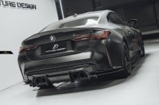 画像12: BMW 4シリーズ G82 M4 リア用 ディフューザー スプリッター V2 本物DryCarbon ドライカーボン (12)