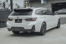 画像11: BMW 3シリーズ G21 ツーリング GT リアスポイラー 本物DryCarbon ドライカーボン (11)