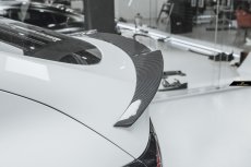 画像4: TESLA テスラ MODEL モデル Y トランク用 リアスポイラー 本物Drycarbon ドライカーボン (4)