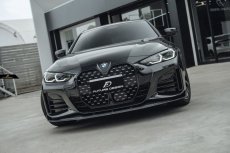 画像14: BMW 4シリーズ G26 グランクーペ Mスポーツ フロント用 リップスポイラー 本物DryCarbon ドライカーボン (14)