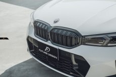 画像2: BMW 3シリーズ G20 G21 後期用 フロント用 艶ありブラック キドニーグリル センターグリル S2 (2)