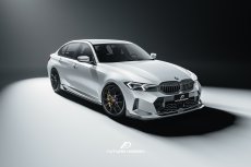 画像3: BMW 3シリーズ G20 G21 Mスポーツ 後期用 フロントバンパー リップスポイラー 本物DryCarbon ドライカーボン V1 (3)