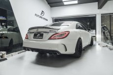 画像13: BENZ メルセデス・ベンツ CLS W218 トランク用 カーボン リアスポイラー 本物DryCarbon ドライカーボン (13)