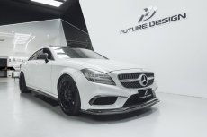 画像14: BENZ メルセデス・ベンツ CLS W218 LCI 後期車 フロントバンパー用カナード 本物Dry Carbon ドライカーボン (14)