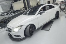 画像9: BENZ メルセデス・ベンツ CLS W218 LCI 後期車 フロントバンパー用リップスポイラー 本物Dry Carbon ドライカーボン (9)