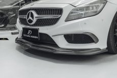 画像12: BENZ メルセデス・ベンツ CLS W218 LCI 後期車 フロントバンパー用カナード 本物Dry Carbon ドライカーボン (12)