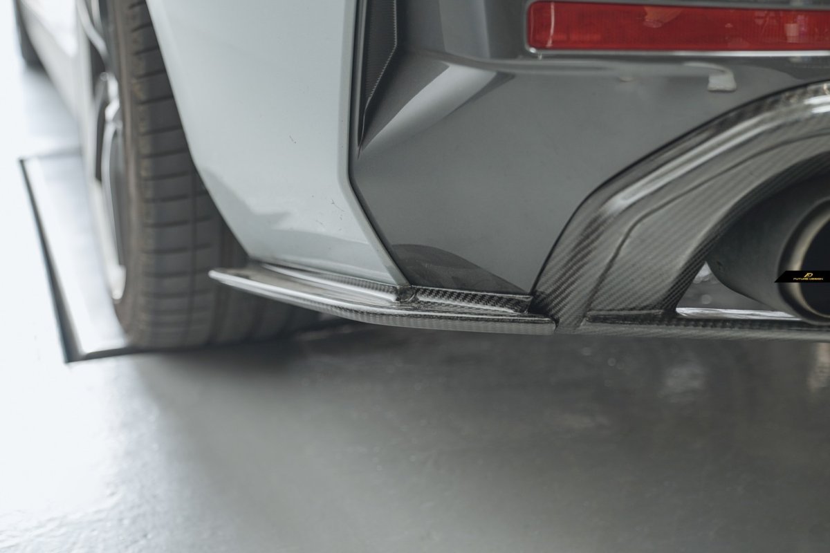 画像8: BMW 4シリーズ G26 グランクーペ Mスポーツ リアディフューザー 本物DryCarbon ドライカーボン (8)