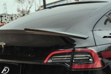 画像19: TESLA テスラ MODEL モデル Y トランク用 リアスポイラー 本物Drycarbon ドライカーボン (19)