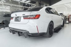 画像3: BMW 3シリーズ G80 M3 リア用 ディフューザー スプリッター V2 本物DryCarbon ドライカーボン (3)