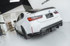 画像5: BMW 3シリーズ G80 M3 リア用 ディフューザー スプリッター V2 本物DryCarbon ドライカーボン (5)