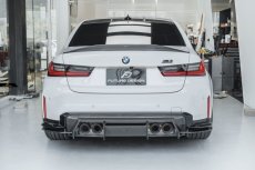 画像1: BMW 3シリーズ G80 M3 リア用 ディフューザー スプリッター V2 本物DryCarbon ドライカーボン (1)