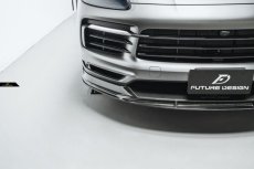 画像8:  PORSCHE ポルシェ Cayenne カイエン Coupe クーペ 9Y0 フロント リップスポイラー 本物DryCarbon ドライカーボン (8)