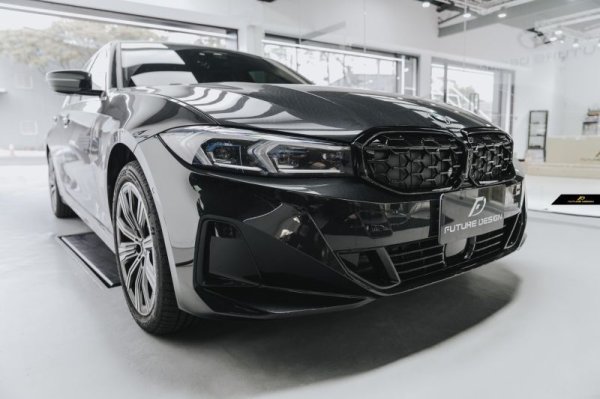 BMW 3シリーズ G20 G21 後期用 フロント用 艶ありブラック キドニー