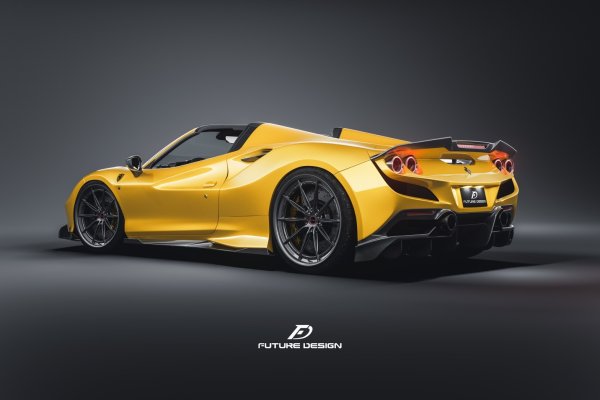 Ferrari フェラーリ F8 リア ディフューザー 本物DryCarbon ドライ