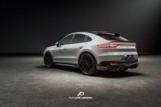 画像2:  PORSCHE ポルシェ Cayenne カイエン SUV Coupe E3 9Y0 リア ディフューザー 本物DryCarbon ドライカーボン (2)